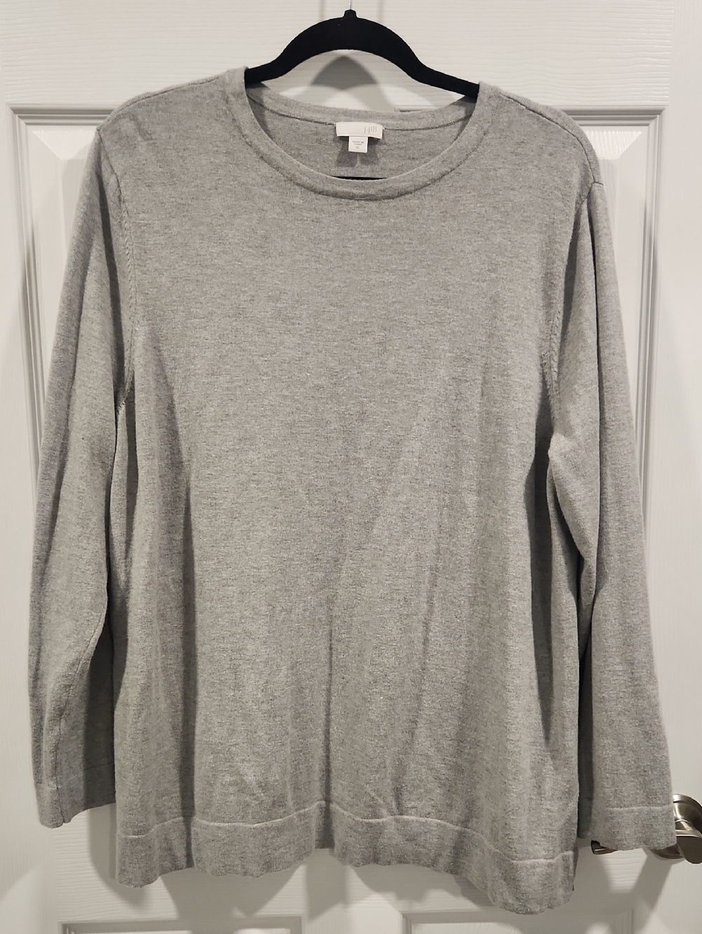 J. Jill Heather Gray Crewneck Knit Sweater